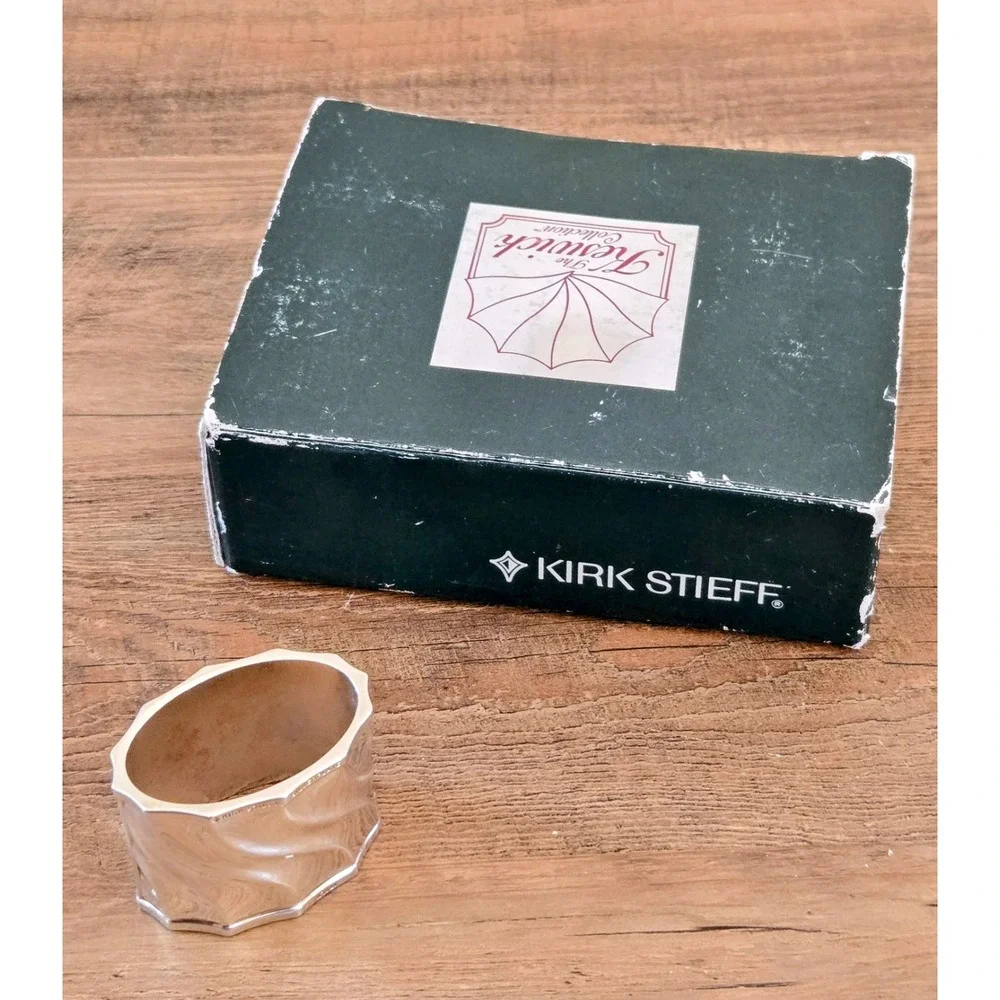 Kirk Stieff The Keswick Collection Set Of 4 Silverplate Napkin Rings